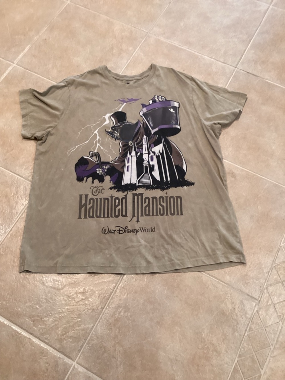 Disney - The Haunted Mansion - Hatbox Ghost Adult Tee Sz 3X - IEC